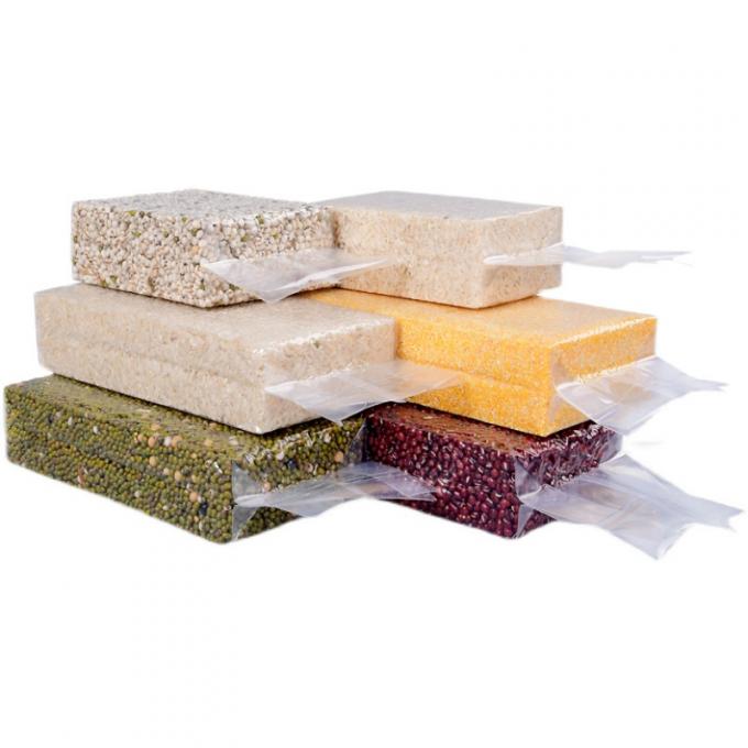 Saco de vácuo transparente personalizado com impressão de grãos variados superfície offset reciclável para uso industrial alimentar 2