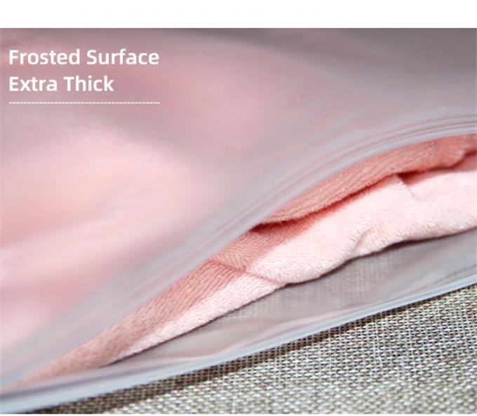 Sacos com zíper CPE de tamanho personalizado Sacos de embalagem foscos com fecho Ziplock para envio 2