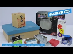 Caixa de Custom Packaging Paper do fabricante com impressão UV de Logo Designs And para presentes do bloco