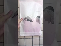 Envelope de papel de vidro com alça para embalagem e compras