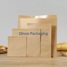 Pacote com 100 envelopes de papel kraft plano biodegradável para sanduíches de biscoito e pipoca