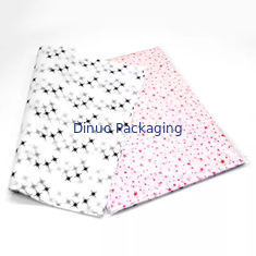 Lenço de papel de seda de duas cores de fundo guingão de bolinhas para caixa de sapato esmalte
