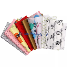 Lenço de papel de embrulho reciclado sem ácido com estampa de leopardo para roupas de presente de aniversário