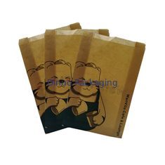 Foods Sacos de papel de cera biodegradável translúcido com tira adesiva Reforço Envelopes Glassine
