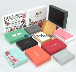 Cor feita sob encomenda de papel imprimindo UV do cartão do ouro de Logo Kraft Paper Box With
