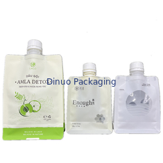 Malote orgânico Juice Beverage Doypack Bag reusável do bico do comida para bebê do aperto do puré do fruto