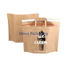 Do saco de papel biodegradável do encarregado do envio da correspondência de 100% lados autoadesivos do selo Kraft e reforço inferior