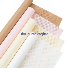 Embalagem biodegradável e ecológica Papel de favo de mel em rolos de papel Kraft marrom