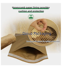 Papel de favo de mel em forma de célula Kraft envelopes ondulados embalado para transporte marítimo