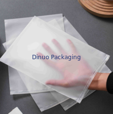 Saco Zip Lock de Plástico Fosco Transparente CPE PE com Desempenho Reciclável e à Prova de Poeira