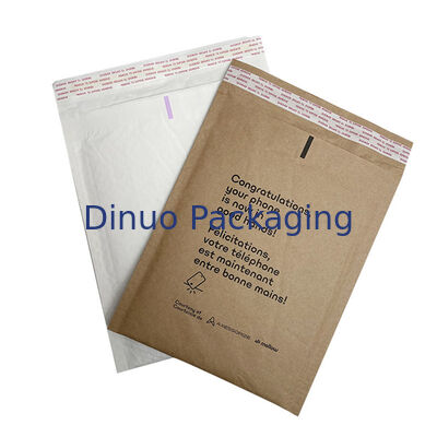 Biodegradável Eco Dupla camada embalado envelope Marrom sacos de transporte de honeycomb papel Kraft bolha mailer compostável