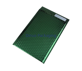 Obscuridade metálica dos encarregados do envio da correspondência da bolha de Tearproof - o quadrado da cor verde acolchoou envelopes