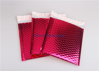 Envelopes de envio pelo correio metálicos do rosa de Rosa, encarregados do envio da correspondência coloridos da bolha para o transporte