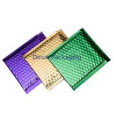 Os encarregados do envio da correspondência metálicos coloridos da bolha do encanto, envelopes metálicos do transporte rasgam resistente