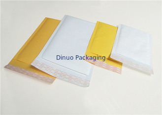 Encarregados do envio da correspondência da bolha de Kraft do tamanho 4 do transporte, envelopes de envio pelo correio brancos/amarelo 9,5" X14”