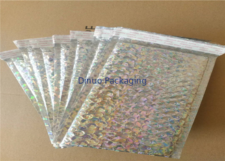 Os sacos de envio pelo correio holográficos brilhantes biodegradáveis/bolha acolchoaram o envelope