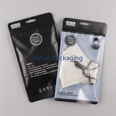 A parte inferior lisa Resealable levanta-se sacos Ziplock para o empacotamento médico da máscara