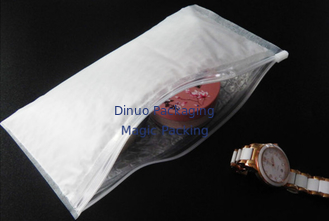 O PE transparente acolchoado com fecho de correr da bolha ensaca o tamanho personalizado bolso de viagem da joia preciosa