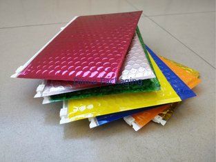 A folha metálica da cor completa acolchoou os cosméticos do saco do fechamento do zíper da bolha que empacotam o saco plástico de bolhas do zíper