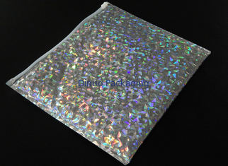 encarregados do envio da correspondência holográficos brilhantes do envelope da bolha de 220x160mm com o saco cosmético do instante da bolha do zíper