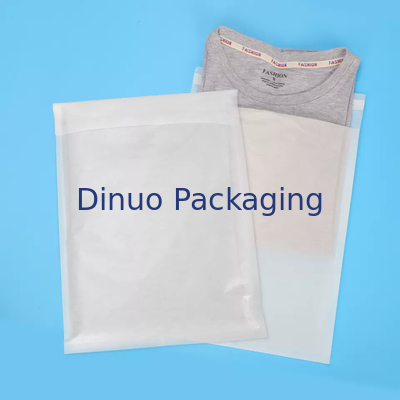 Reforço não plástico claro do saco de papel do papel glassine do vestuário para o t-shirt