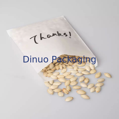 Saco de papel Glassine personalizado Envelope de biscoito pipoca 100% seguro para alimentos