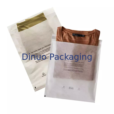 Bolsa de roupas ecologicamente correta por atacado, bolsa de envelope de envio personalizada, aplicação de saco de papel reciclado expresso