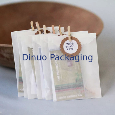 Envelopes de vidro biodegradáveis ​​planos forrados em forma de V com fundo pontiagudo Sacos de sanduíche de papel Kraft