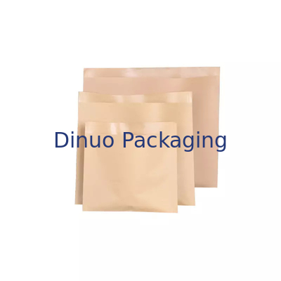 Pacote com 100 envelopes de papel kraft plano biodegradável para sanduíches de biscoito e pipoca