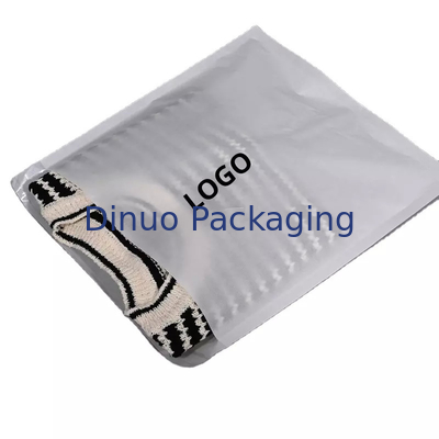 Logotipo personalizado para roupas à prova d'água estampado Saco de papel Glassine Bolsa de embalagem branca Envelope