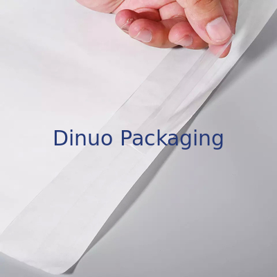 Logotipo personalizado para roupas à prova d'água estampado Saco de papel Glassine Bolsa de embalagem branca Envelope