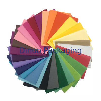 Papel de seda colorido com impressão de logotipo para roupas de presente de casamento de feriado de aniversário