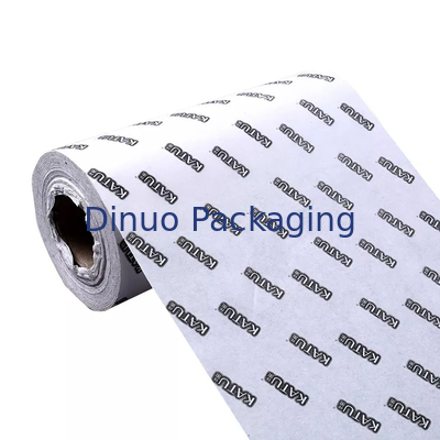 Papel de embrulho branco reciclável para presente de Natal com logotipo personalizado