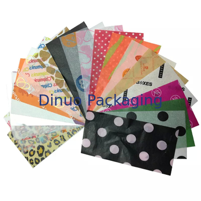Lenço de papel de marca fresca colorido brilhante para caixa de sapatos