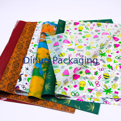 Embalagem de presente papel de seda pequeno para embrulho colorido para buquê de flores