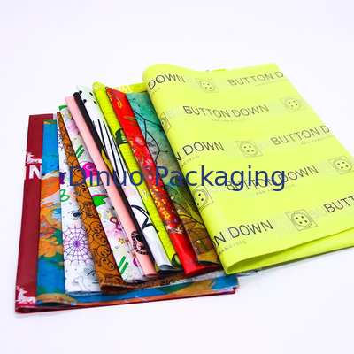 Lenço de papel de seda de duas cores de fundo guingão de bolinhas para caixa de sapato esmalte