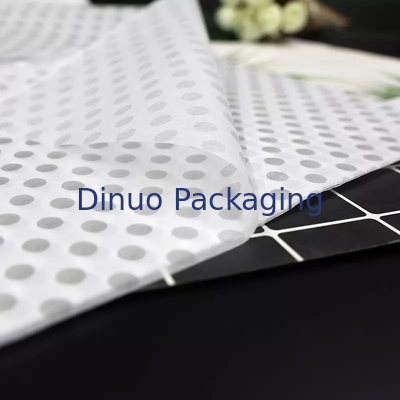 Saco/jóias de papel de seda branco e dourado da marca para bolsa feminina/jóias