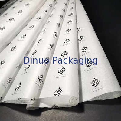 Saco/jóias de papel de seda branco e dourado da marca para bolsa feminina/jóias