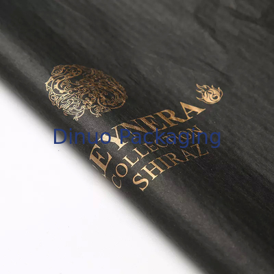 Lenços de papel decorativos de luxo com carimbo dourado para embalagem de presente para roupas de calçados