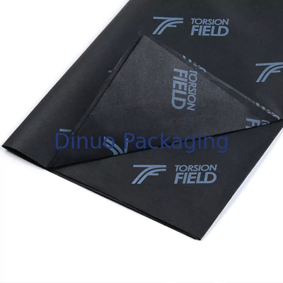 Folhas de papel de seda 22 g/m2 para impressão de logotipo em rolo de marca biodegradável descartável
