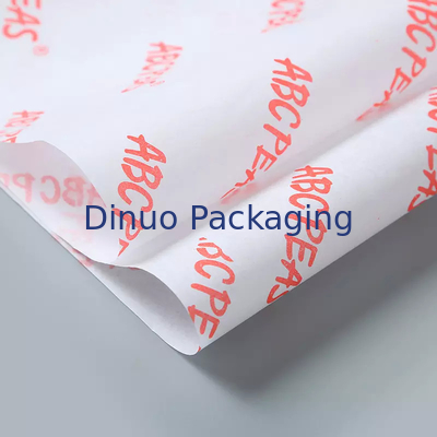 Lenço de papel impresso personalizado com logotipo laranja para presente facial de flor guirlanda de casamento