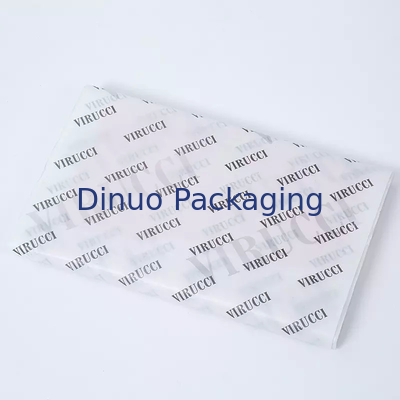 Rolo de papel de seda branco reciclado personalizado com logotipo preto para presente de sapato