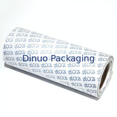 Rolo de papel de seda branco reciclado personalizado com logotipo preto para presente de sapato