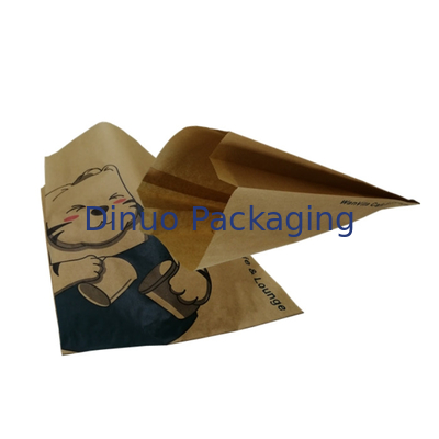 Foods Sacos de papel de cera biodegradável translúcido com tira adesiva Reforço Envelopes Glassine