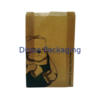 Foods Sacos de papel de cera biodegradável translúcido com tira adesiva Reforço Envelopes Glassine