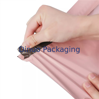 Sacos de correspondência rosa impressos à prova d'água para embalagem de envio de correio de pano de livro