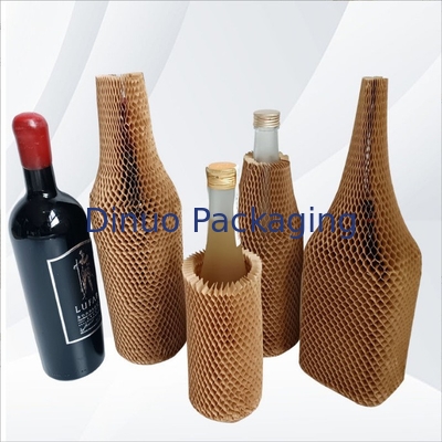 Luva cilíndrica reciclável do papel do favo de mel para a garrafa de vinho frágil dos bens