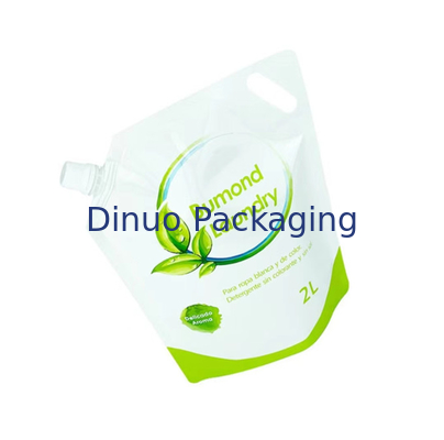 Suporte da impressão de entalhe acima do saco do malote do sabão de líquido do detergente para a roupa do malote 1L 2L do bico