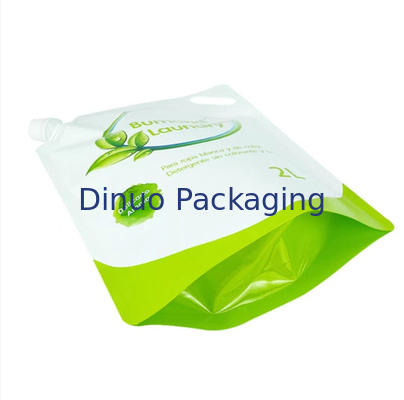 Suporte da impressão de entalhe acima do saco do malote do sabão de líquido do detergente para a roupa do malote 1L 2L do bico
