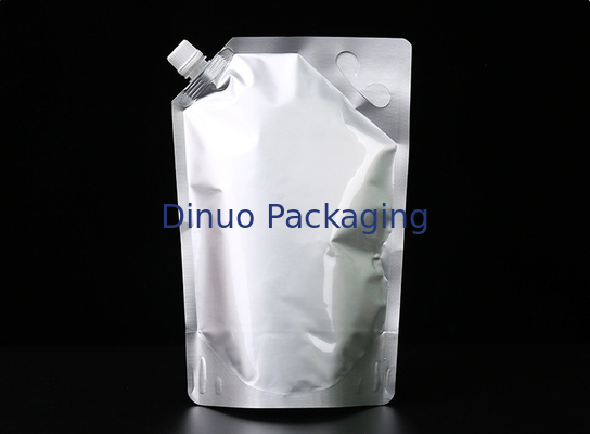 O costume imprimiu os malotes da folha de alumínio verticalmente vermelhos/o malote Resealable do bico vinho branco